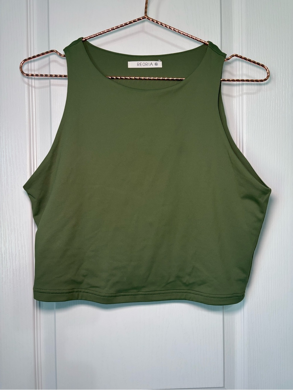 ReoRia Olive Green Cropped Tank